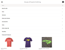 Tablet Screenshot of houseofswankclothing.com